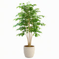 Arbre artificiel 180 cm feuillage synthétique vert pour décoration intérieure