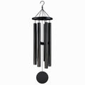 Carillon éolien 80 cm en métal noir à suspendre style contemporain