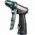 Pistolet d'arrosage 20 x 14 cm en ABS noir et vert avec poignée ergonomique réglable